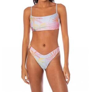 NEW MAAJI splendour regular rise thin side bikini bottom in mint sunset